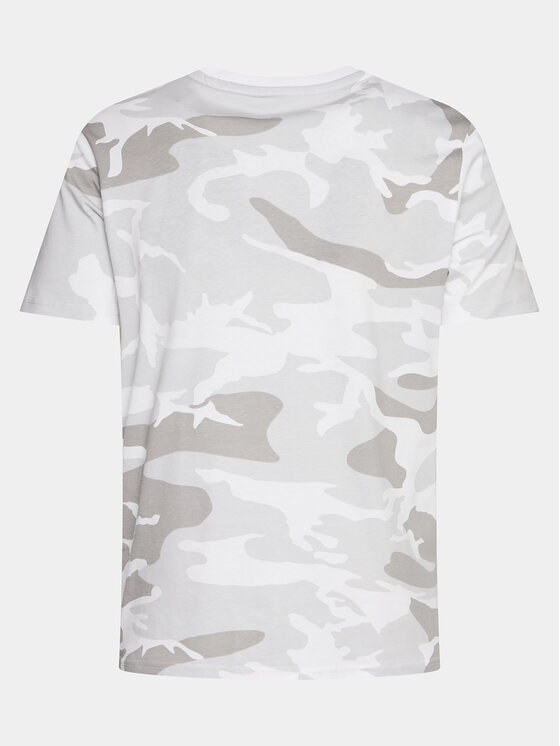 Alpha Industries Alpha Industries T-Shirt Basic T Small Logo Camo 188505C Szary Regular Fit