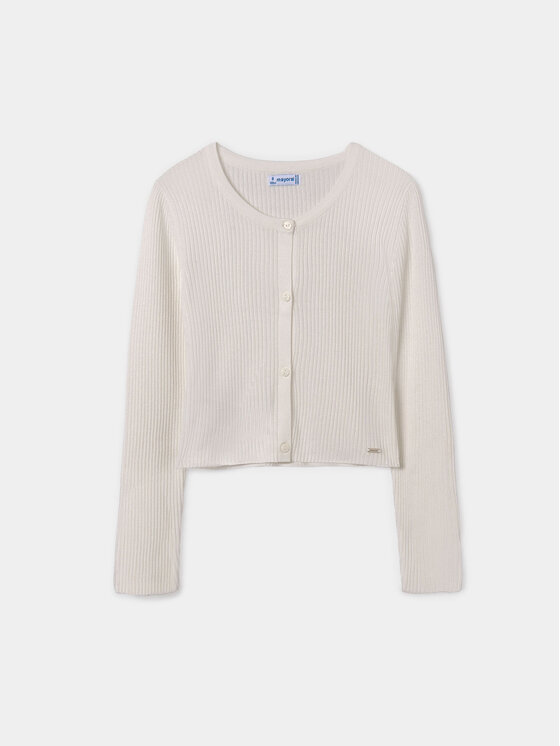 Mayoral Mayoral Strickjacke 6338 Écru Regular Fit