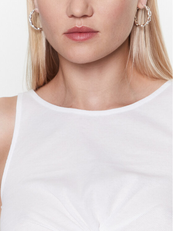 Sisley Sisley Top 3FPZLH00I Bianco Regular Fit