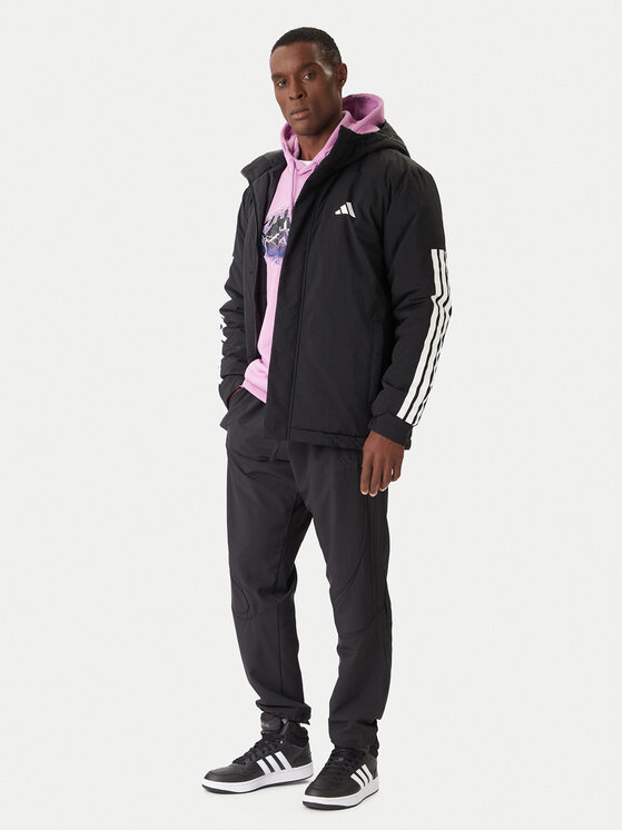 adidas adidas Zimní bunda Climawarm 3-Stripes JY8303 Černá Regular Fit