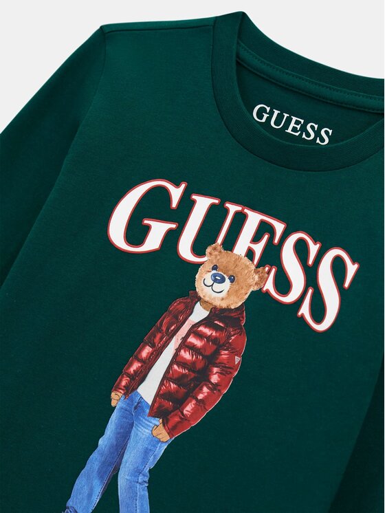 Guess Kids Guess Kids T-Shirt 184439 Zelená Classic Fit