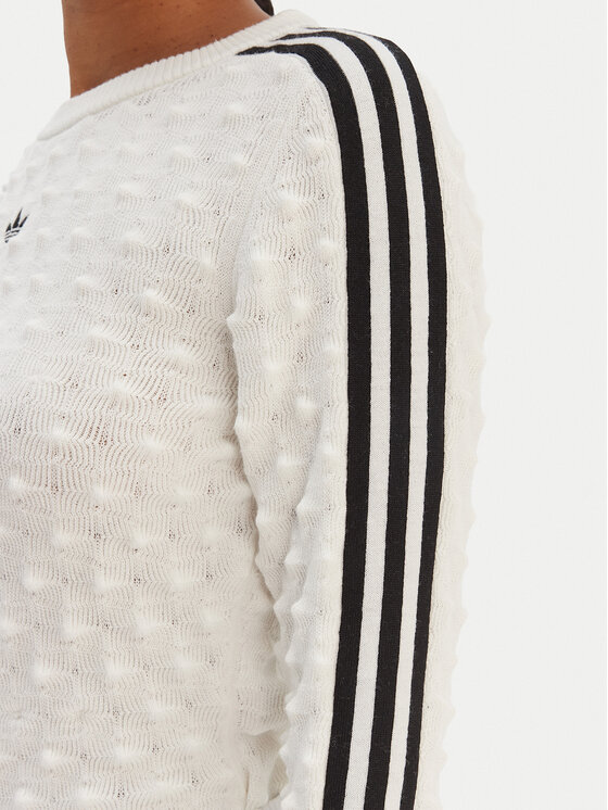 adidas adidas Megztinis Solid Spike KS6461 Écru Slim Fit