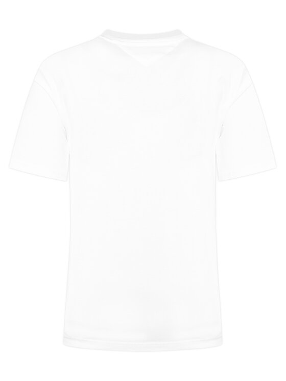 Tommy Hilfiger Tommy Hilfiger Tricou Brand Love MW0MW41453 Alb Regular Fit