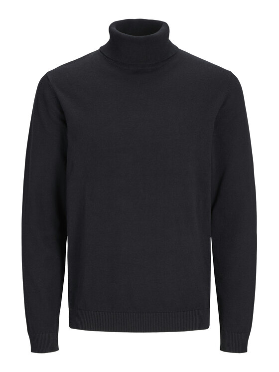 Jack & Jones Jack & Jones Krekls ar augstu apkakli Basic 12287649 Melns Regular Fit