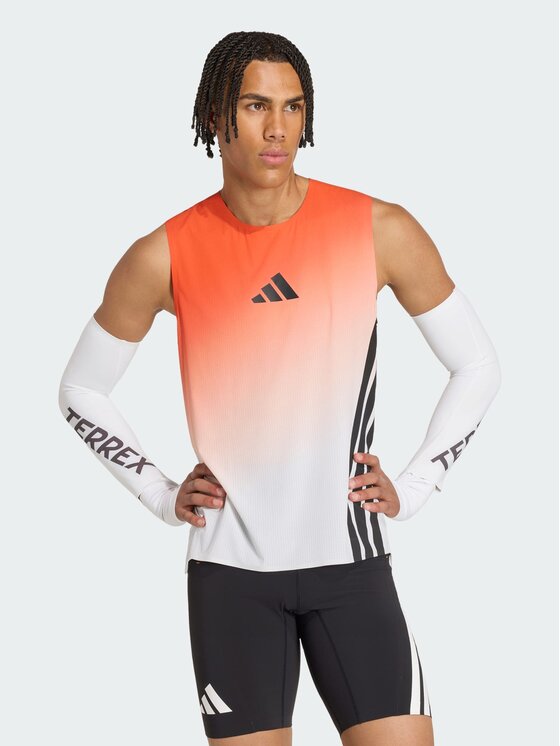 adidas adidas Tank top 169179 Biały Slim Fit