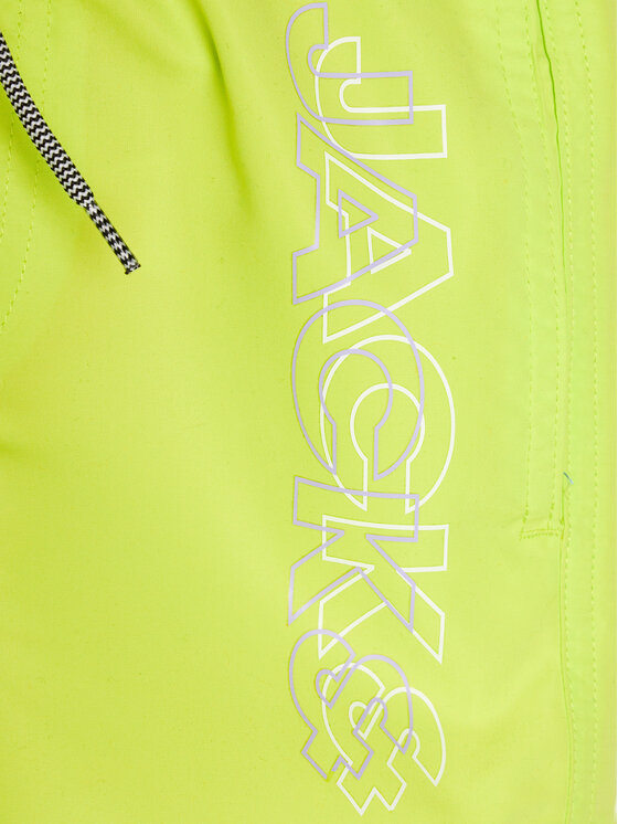 Jack & Jones Junior Jack & Jones Junior Szorty kąpielowe Fiji Double Logo 12256153 Zielony Regular Fit