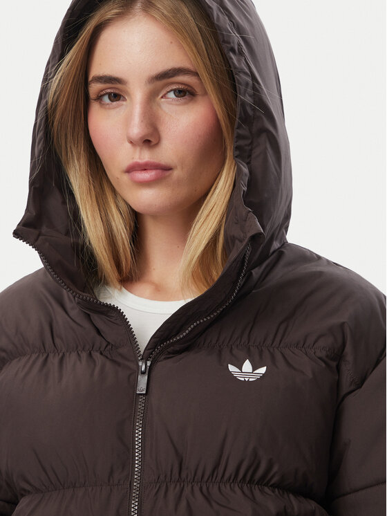 adidas adidas Zimska jakna KR9559 Temno rjava Loose Fit