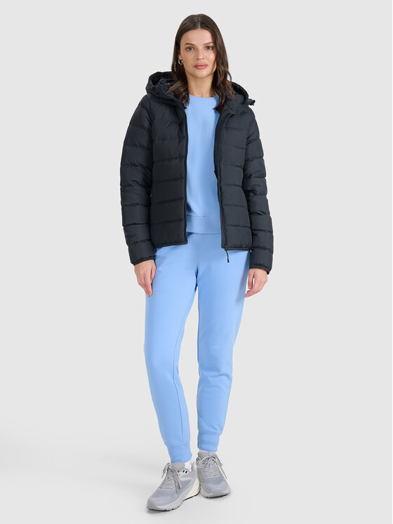 4F 4F Kurtka puchowa NATURAL (DOWN) WARMTH Czarny Regular Fit