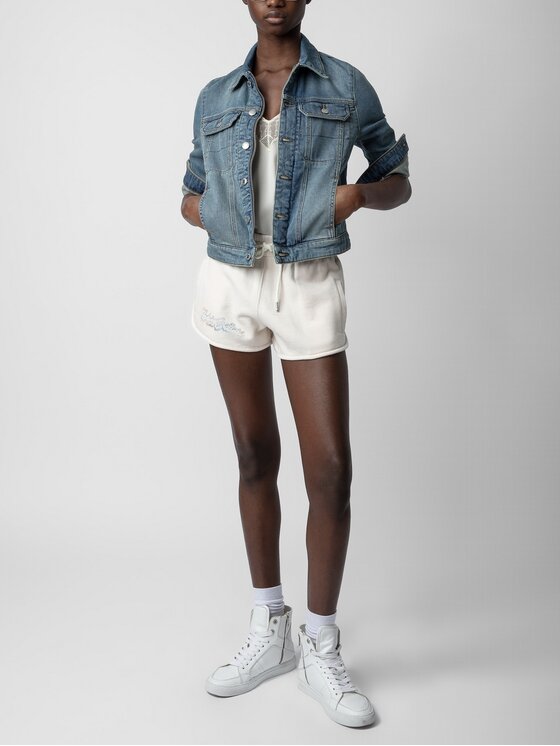 Zadig&Voltaire Zadig&Voltaire Szorty sportowe JWBS008PETA Różowy Comfort Fit