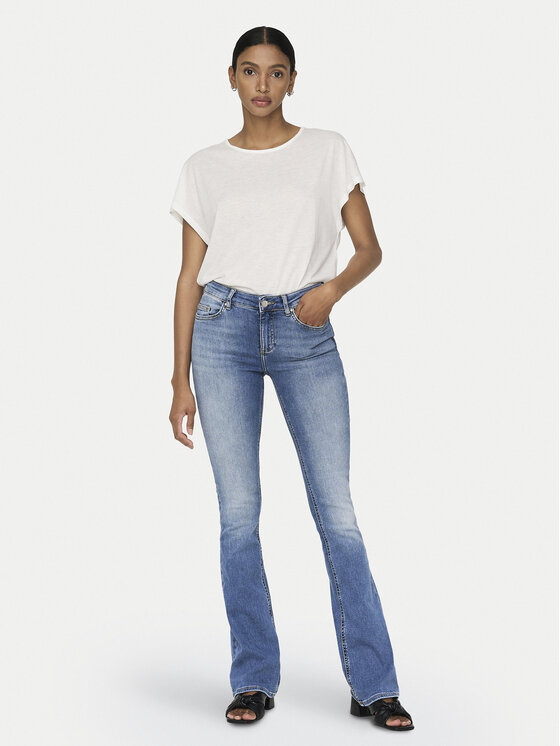 ONLY ONLY Jeans hlače Blush 15245444 Modra Flare Fit