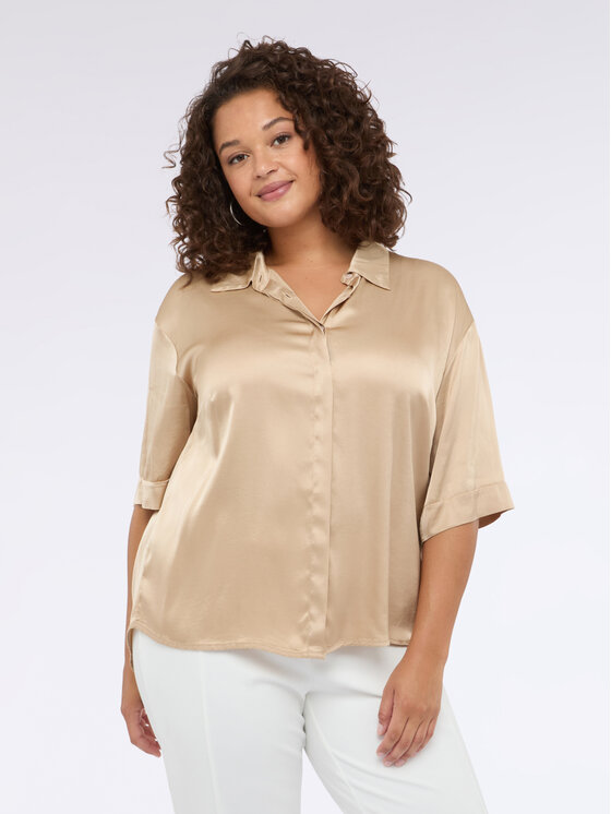 Fiorella Rubino Fiorella Rubino Camicia 5037T001440N002 Écru Regular Fit