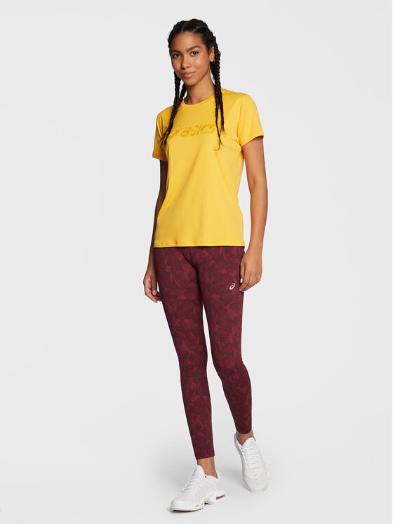 Asics T shirt Runkoyo 2012C388 Giallo Regular Fit Modivo