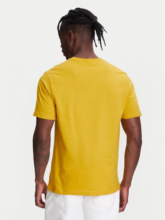 United Colors Of Benetton United Colors Of Benetton T-krekls 3MI5J1AF7 Dzeltens Regular Fit