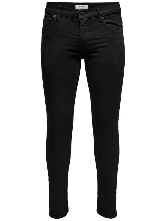 Only & Sons Only & Sons Džinsai Loom 22010448 Juoda Slim Fit