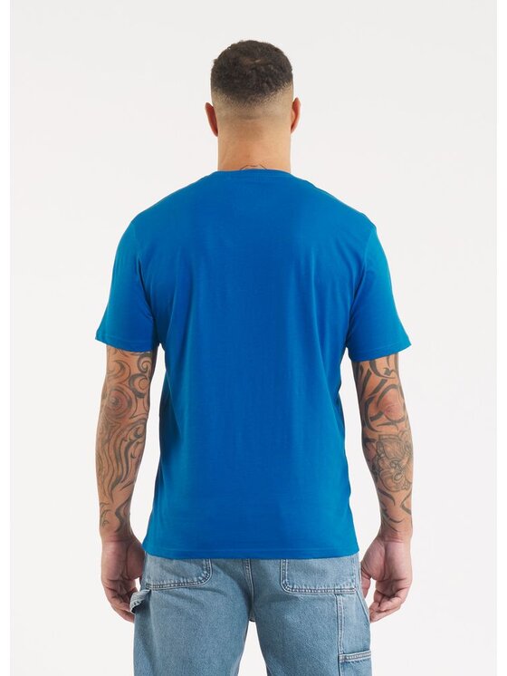 PITBULL PITBULL T-Shirt Koszulka Small Logo L Niebieski Regular Fit