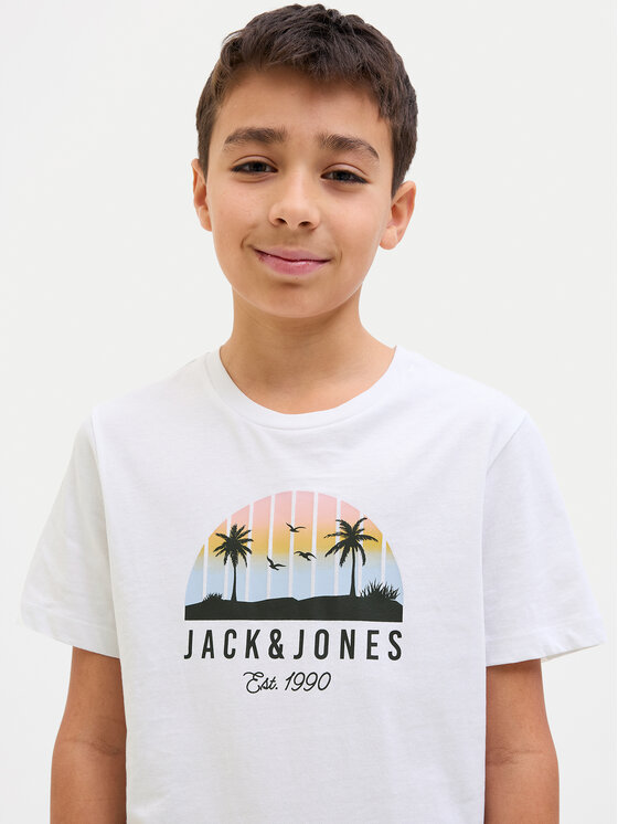 Jack&Jones Junior Jack&Jones Junior T-shirt Palm 12269922 Bijela Regular Fit