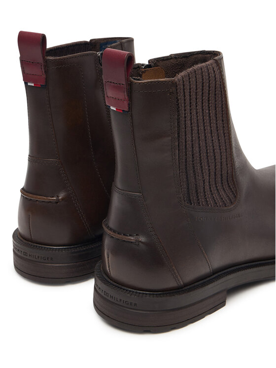 Tommy Hilfiger Tommy Hilfiger Saapad Cleated Hilfiger Brush Wl Chel FM0FM06080 Pruun
