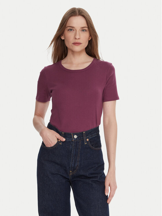 United Colors Of Benetton United Colors Of Benetton Тишърт 3GA2E16A0 Виолетов Regular Fit