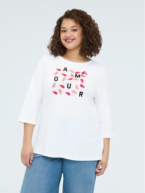 Fiorella Rubino Fiorella Rubino Blusa G0E4L009337N011 Bianco Regular Fit