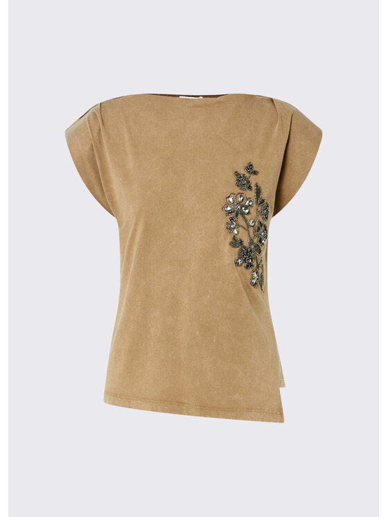 Liu Jo Liu Jo T-shirt WF6245JS923L9245 Beige Regular Fit
