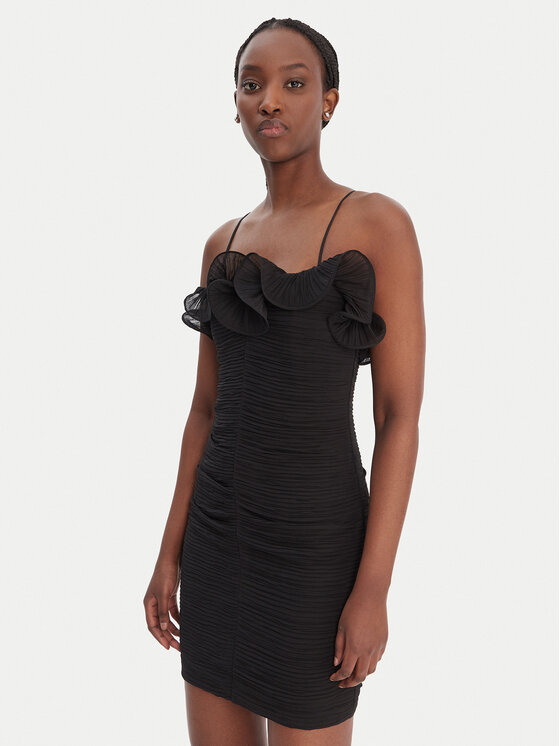 Guess Guess Rochie cocktail W6RK80 WI342 Negru Classic Fit