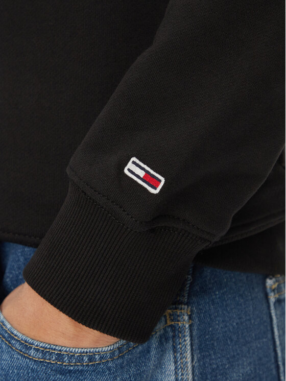 Tommy Jeans Tommy Jeans Sweatshirt Entry Graphic DM0DM20849 Schwarz Regular Fit