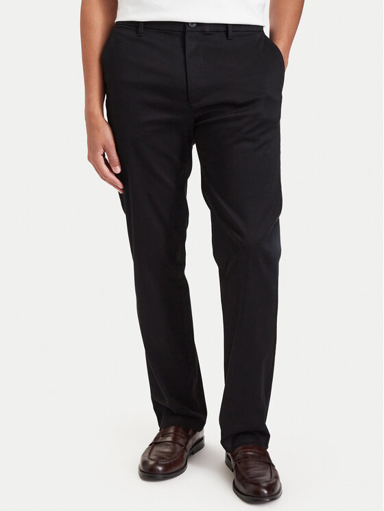 Calvin Klein Calvin Klein Чино панталони LV04LH600G Черен Straight Fit