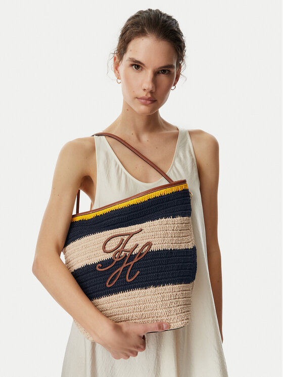 Tommy Hilfiger Geantă Th Nautical Bucket Crochet Str AW0AW18814 Colorat