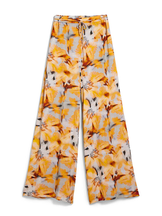 Desigual Desigual Hlače iz tkanine Pant Preston 26SWPW38 Oranžna Relaxed Fit