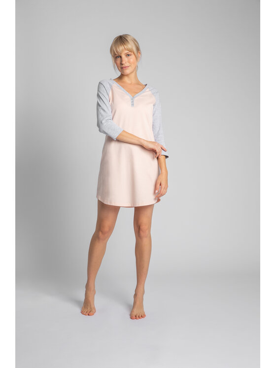 LaLupa LaLupa Koszula nocna LA018 Różowy Comfortable Fit