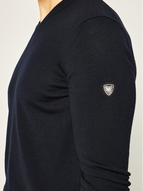 EA7 Emporio Armani EA7 Emporio Armani Sweter 8NPMZ7 PM62Z 1578 Granatowy Regular Fit