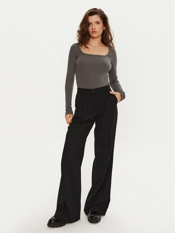 Brave Soul Brave Soul Bluse LLT-624CHARLIE2 Grau Regular Fit