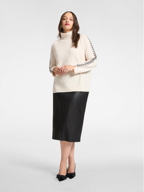 Elena Mirò Elena Mirò Maglione M468Z000601N002 Bianco Regular Fit