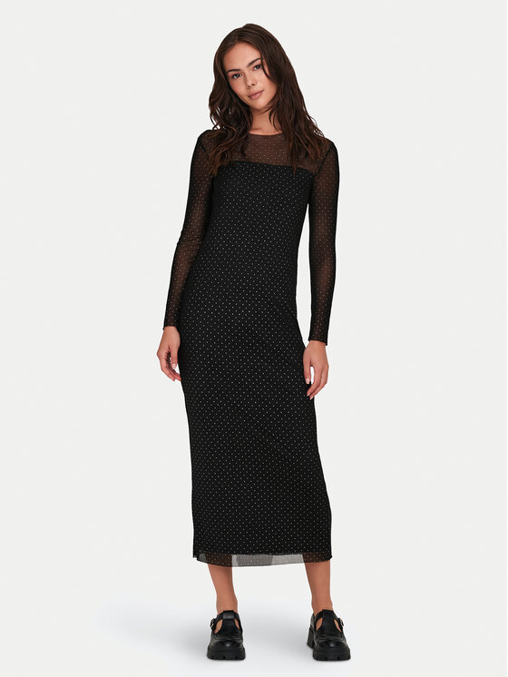 JDY JDY Sukienka codzienna Elsa 15335584 Czarny Regular Fit