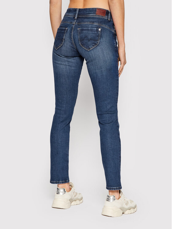 Pepe Jeans Pepe Jeans Jeans hlače New Brooke PL204165 Mornarsko modra Slim Fit