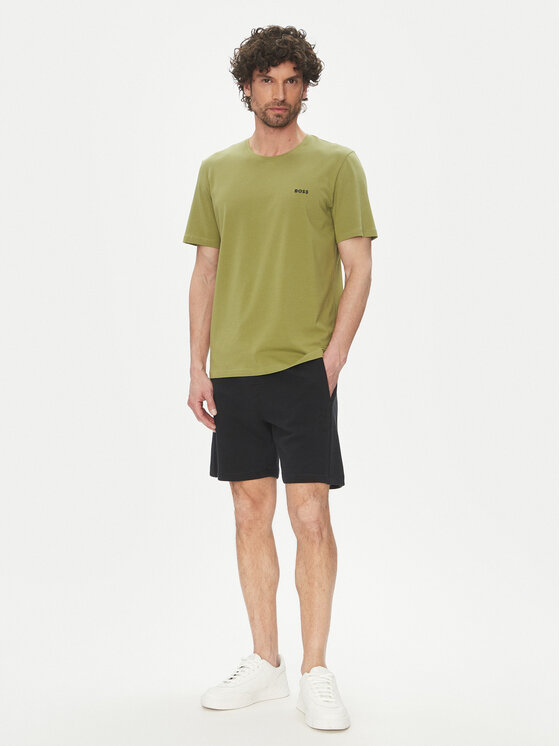 BOSS BOSS Tričko Mix&Match 50515312 Zelená Regular Fit
