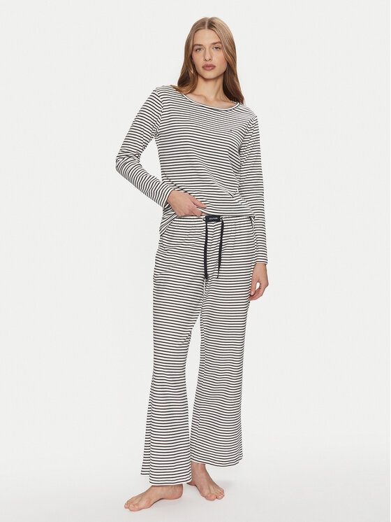 Tommy Hilfiger Tommy Hilfiger Pizsama UW0UW05556 Sötétkék Regular Fit