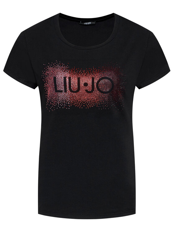 Liu Jo Sport Liu Jo Sport Marškinėliai TA1150 J5003 Juoda Regular Fit