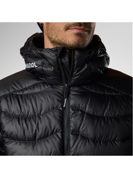 Rossignol Rossignol Kurtka puchowa M Verok Down Hoodie Jacket Czarny Regular Fit