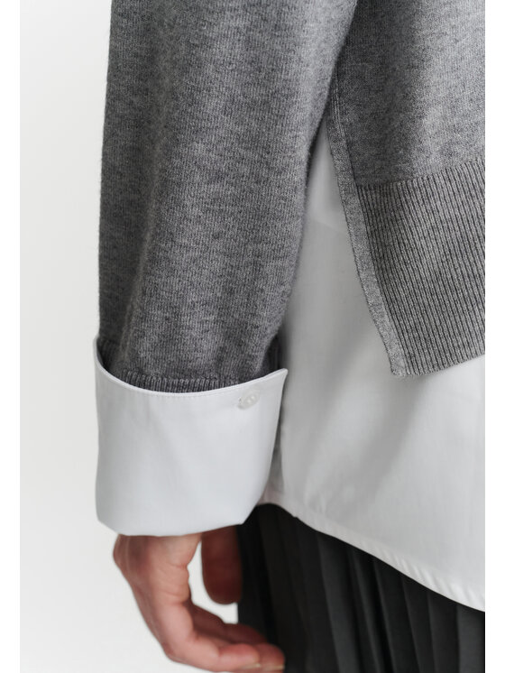 TATUUM TATUUM Sweter PATI Szary Classic Fit