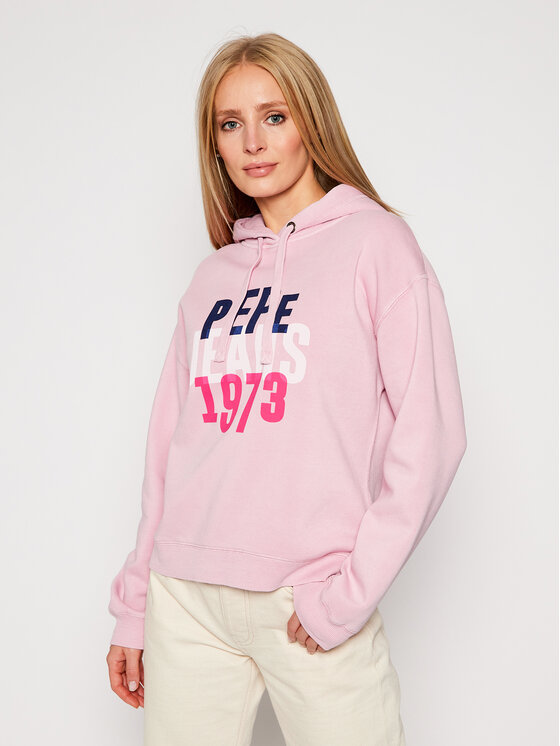 Pepe Jeans Felpa Babe PL580971 Rosa Regular Fit • Modivo.it