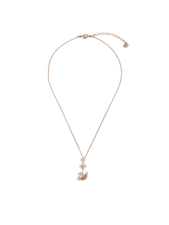 Swarovski Náhrdelník Dazzling Swan 5473024 Ružové zlato