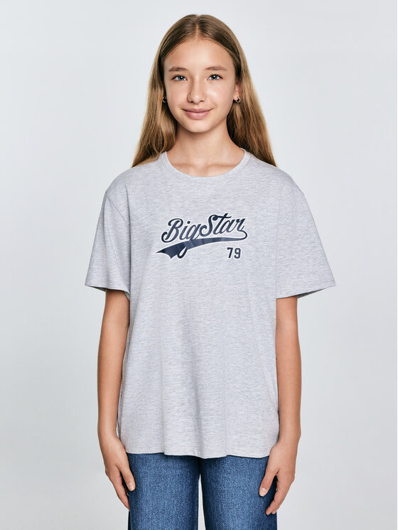 BIG STAR BIG STAR T-Shirt EMILLIA Szary Oversize