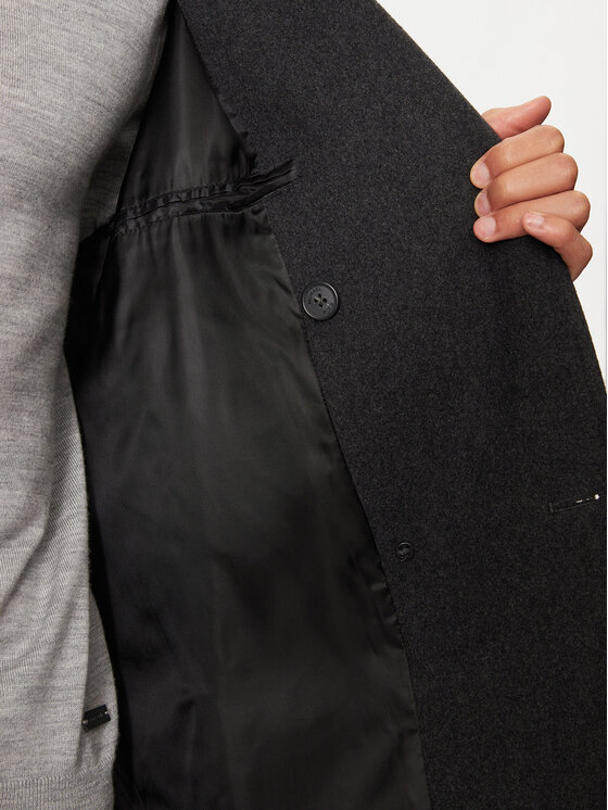 Michael Kors Michael Kors Palton de lână CF42083BQA Gri Oversize