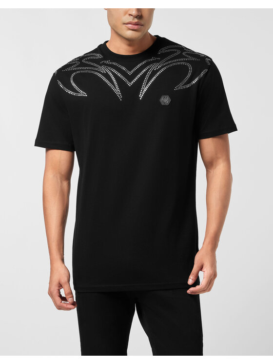 PHILIPP PLEIN PHILIPP PLEIN T-Shirt 26245 Czarny Regular Fit