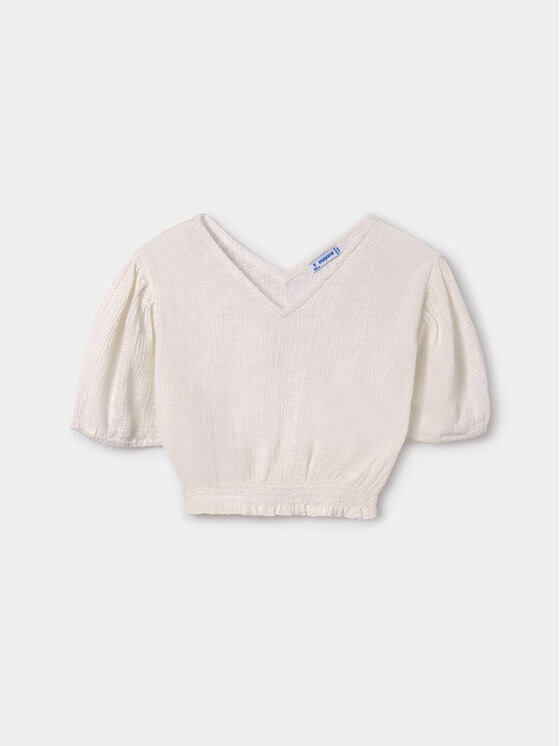 Mayoral Mayoral Bluse 6102 Weiß Regular Fit