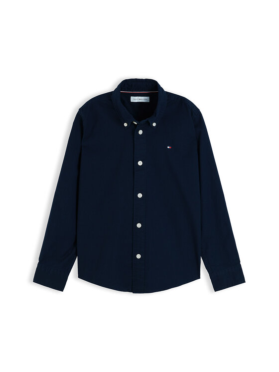 Tommy Hilfiger Tommy Hilfiger Särk Flag Oxford KB0KB10192 Tumesinine Regular Fit