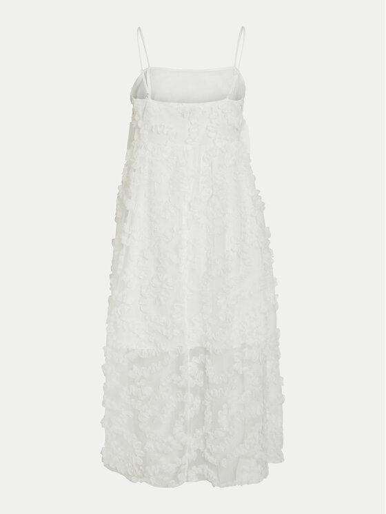 Vila Vila Kokteilinė suknelė Leonora 14104320 Balta Loose Fit