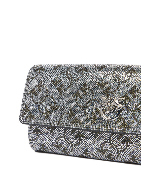 PINKO PINKO Kabelka Love Tiny Brids Wallet C AI 25-26 PCPL 103765 A20D Strieborná