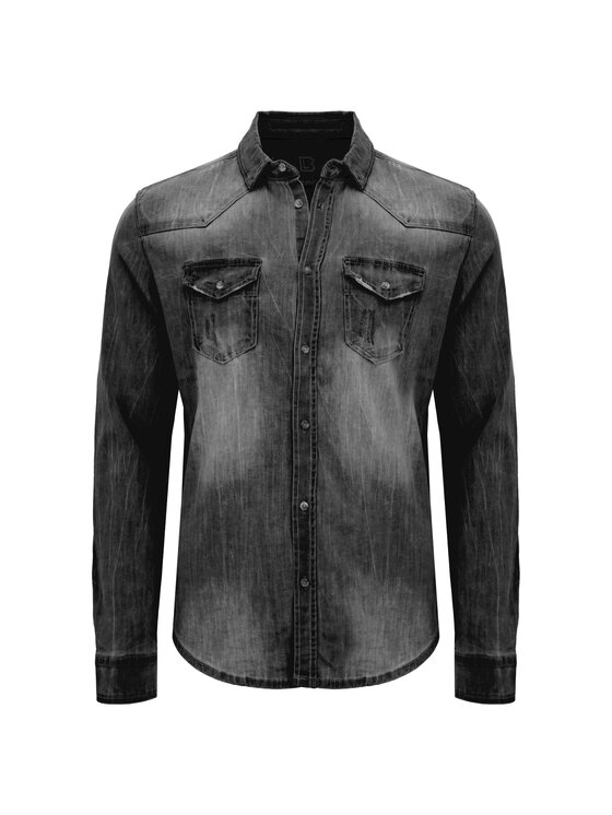 Brandit Brandit Koszula 4020.2.XXL Czarny Slim Fit